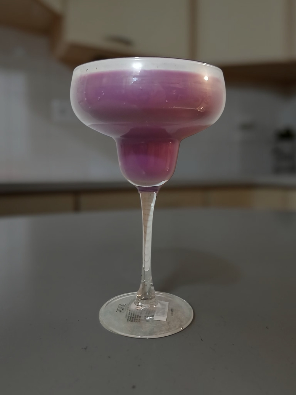 Luxury Purple Scented Candle in Stemmed Glass - Women Bath & Body
